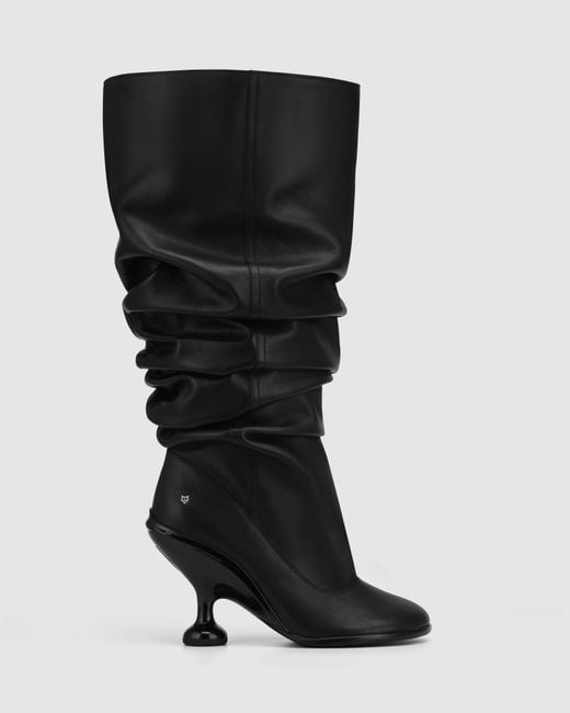 Naked Wolfe Black Nappa Leather Ankle Boots