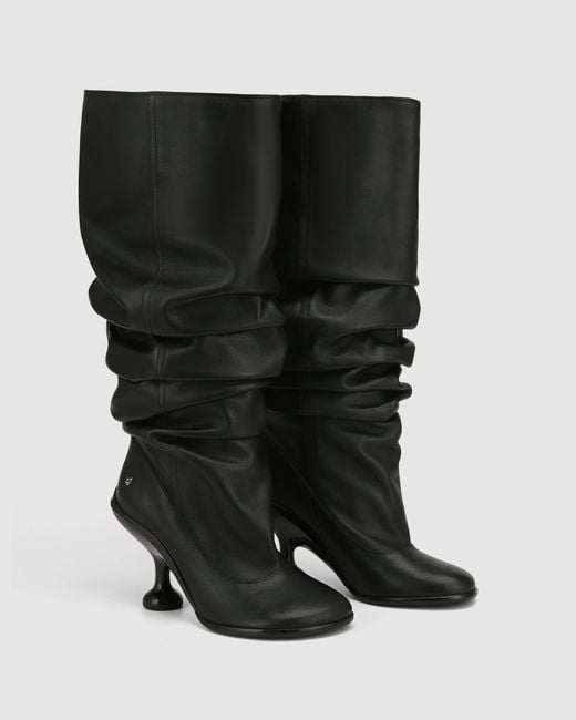 Naked Wolfe Black Nappa Leather Ankle Boots