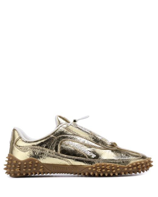 Naked Wolfe Island Metallic Crinkle Cow Leather