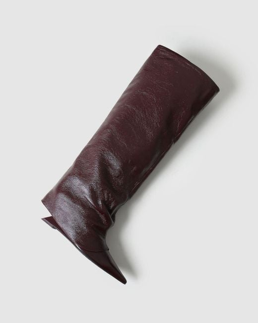 Naked Wolfe Brown Stated Burgundy Leather