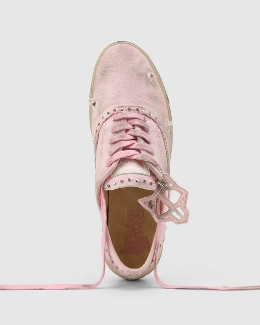Naked Wolfe Pink The Sailing Sneaker Faded