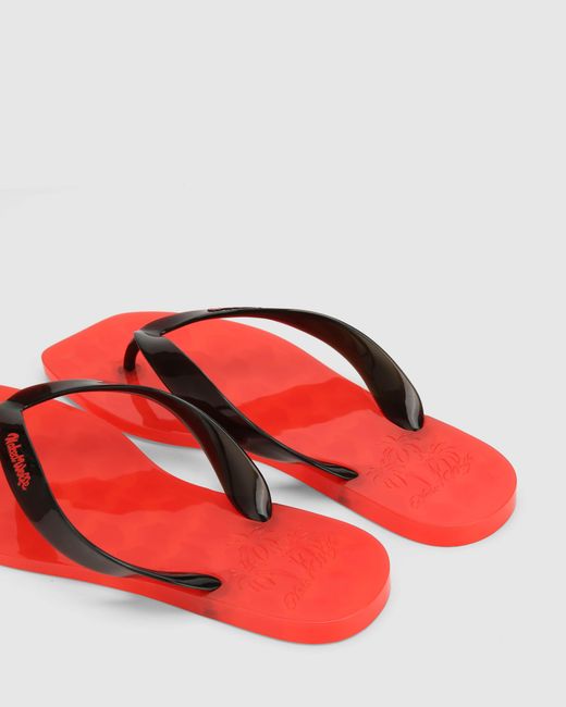 Naked Wolfe Red The Surfing Thong/ Jelly