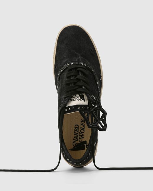Naked Wolfe Black The Sailing Sneaker Canvas