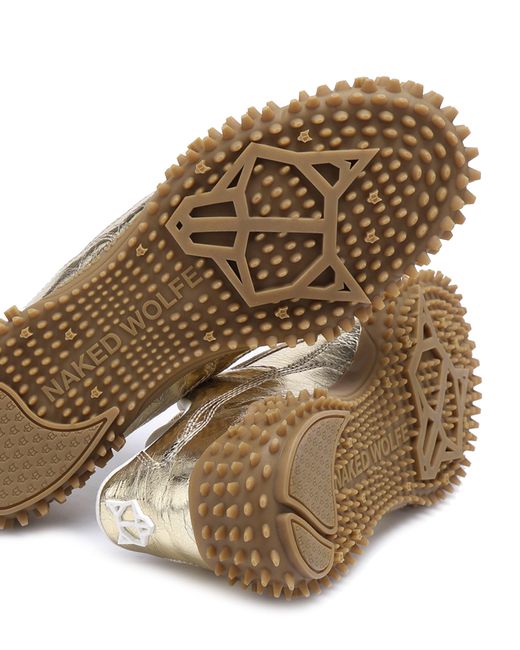 Naked Wolfe Island Metallic Crinkle Cow Leather