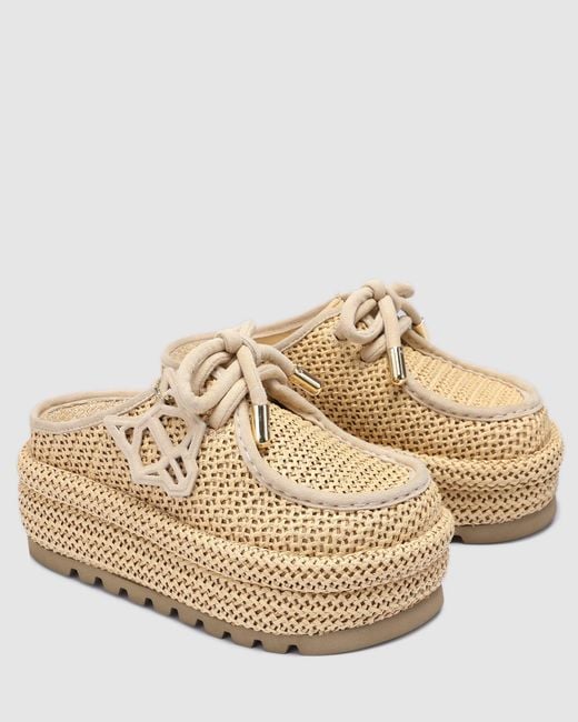 Naked Wolfe Brown Blizzard Raffia Weave
