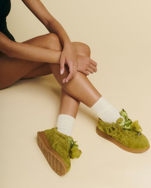 Naked Wolfe Green Expense Suede