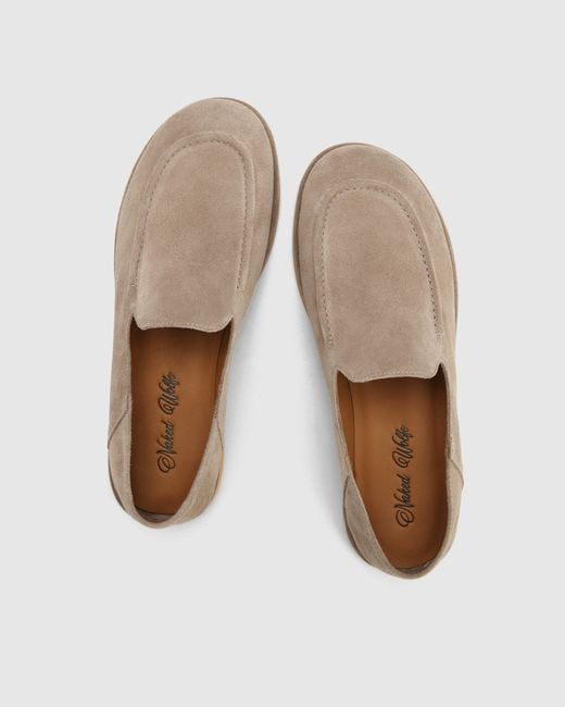 Naked Wolfe Natural The Rare Mule Taupe Suede