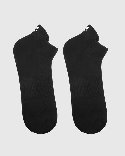 Naked Wolfe Black Egyptian Cotton Embroidered Ankle Socks Pack