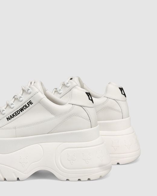 Naked Wolfe Sprinter White Leather