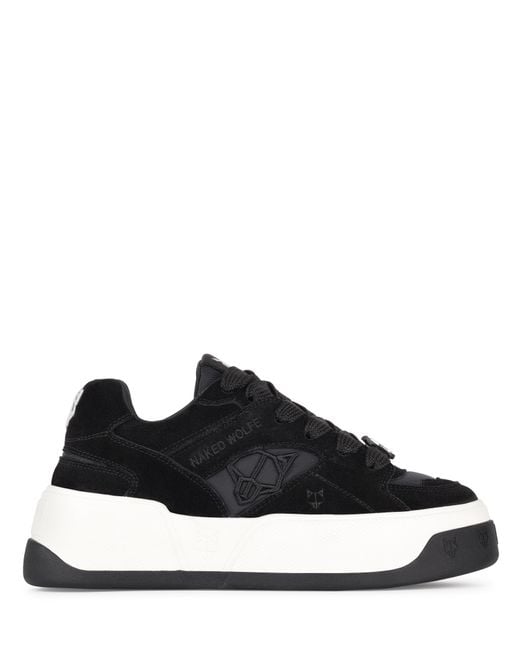 Naked Wolfe Leather Skate Sneakers in Black | Lyst