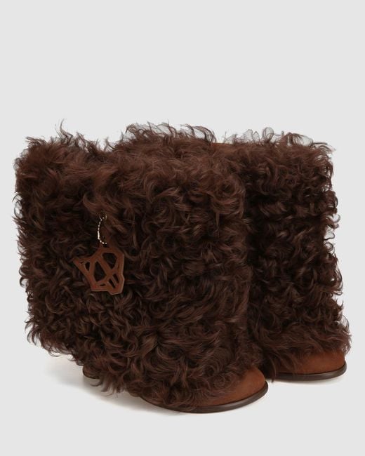 Naked Wolfe Brown Bam Shearling