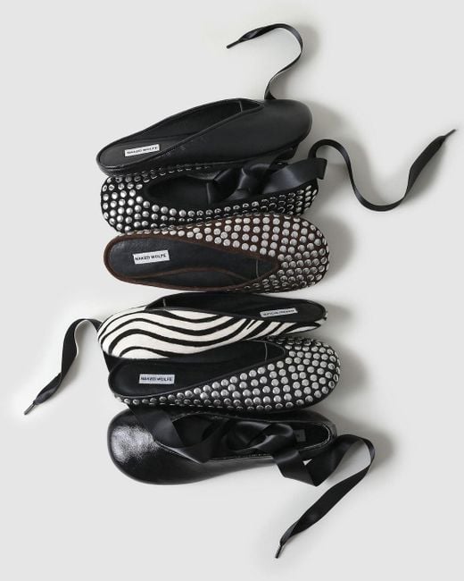 Naked Wolfe Black Purr Studded Suede