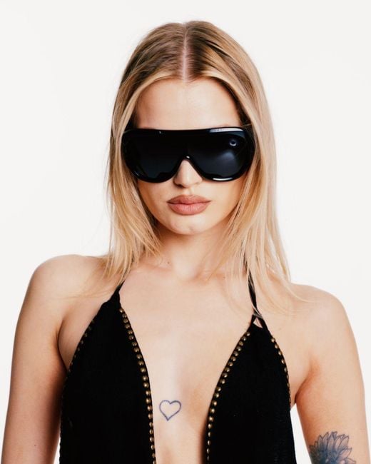 Naked Wolfe Black Kim Sunglasses