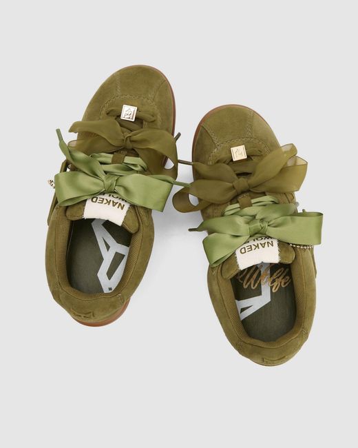 Naked Wolfe Green Expense Suede