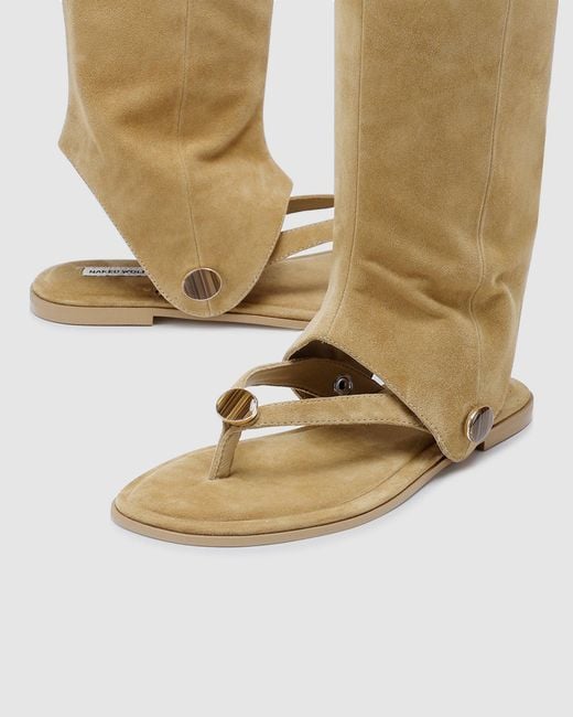 Naked Wolfe Natural Sammy Camel Suede
