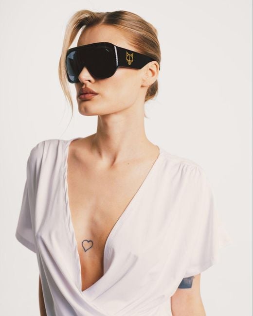 Naked Wolfe Black Kim Sunglasses