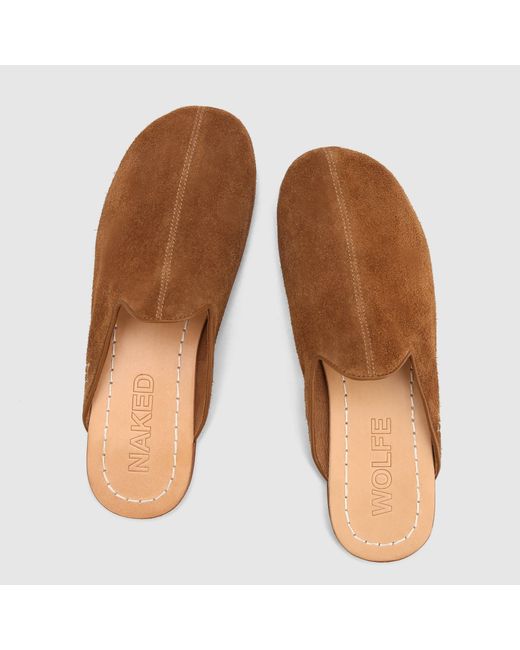 Naked Wolfe Brown The Jet Mule Suede