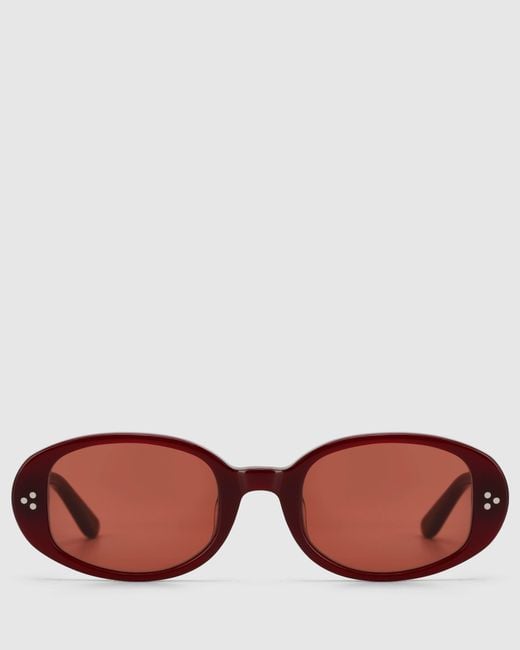 Naked Wolfe Pink Milan Burgundy Sunglasses
