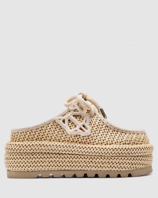 Naked Wolfe Brown Blizzard Raffia Weave