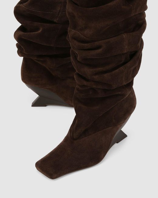 Naked Wolfe Brown Allie Suede