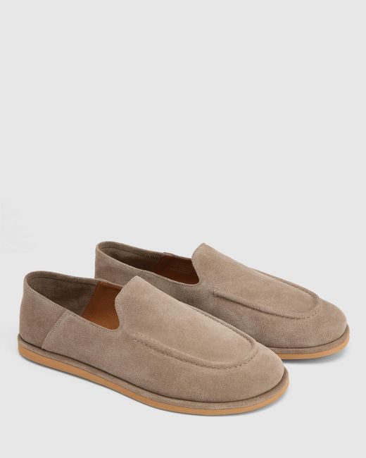 Naked Wolfe Natural The Rare Mule Taupe Suede