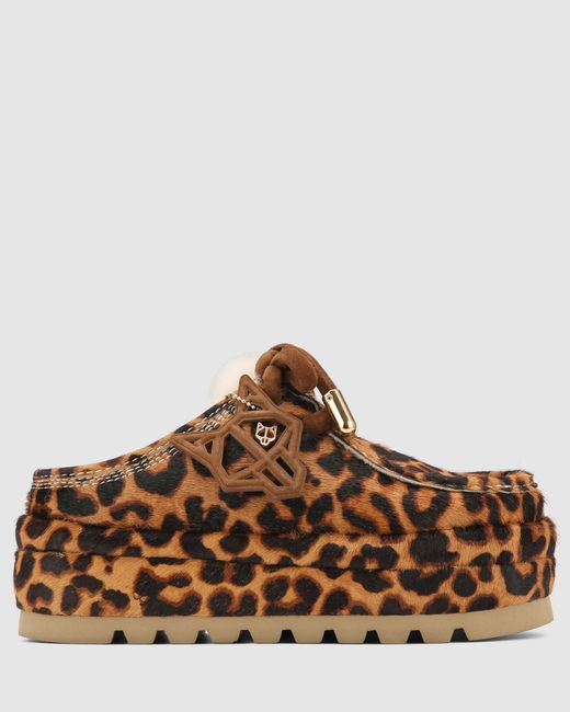 Naked Wolfe Brown Blizzard Leopard Pony/Shearling