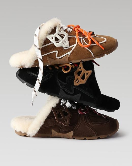 Naked Wolfe Brown Adorn Tan Suede