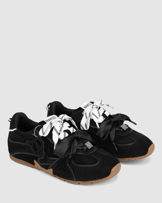 Naked Wolfe Black Adored Suede