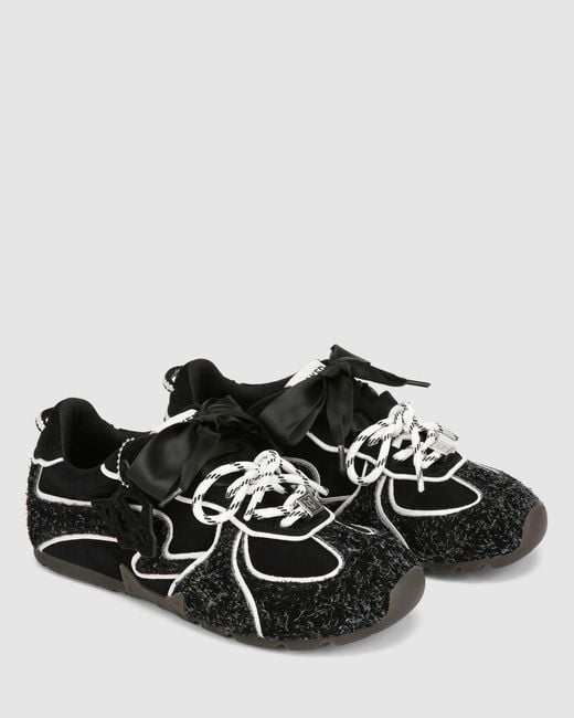 Naked Wolfe Black Adored Hairy Suede