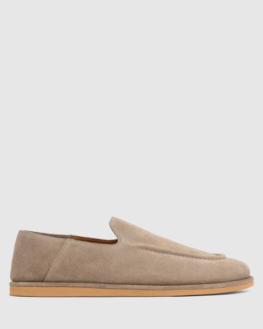 Naked Wolfe Natural The Rare Mule Taupe Suede