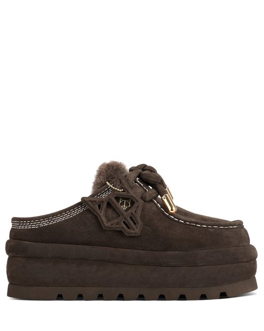 Naked Wolfe Brown Blizzard Chocolate Suede/Shearling