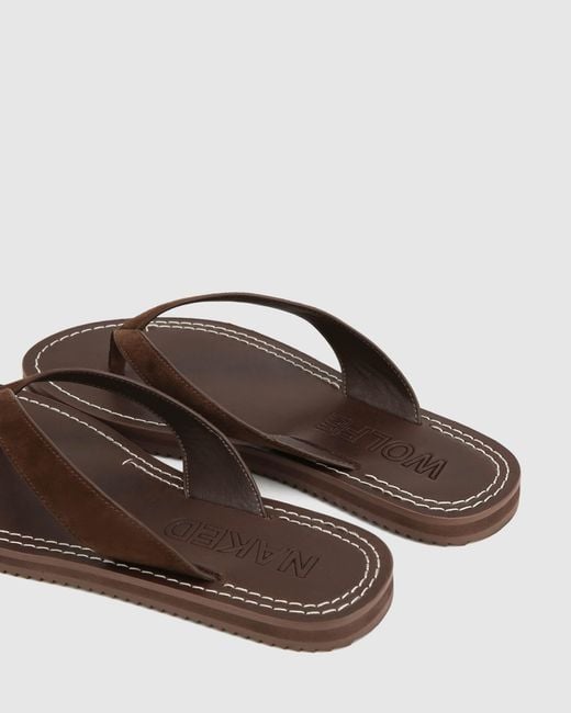 Naked Wolfe Brown St Barths Suede