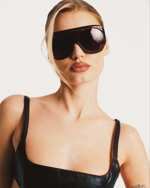 Naked Wolfe Brown Kim Sunglasses