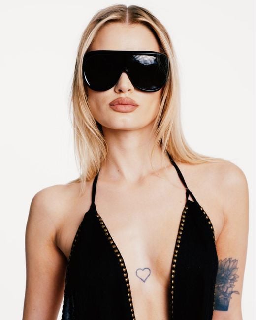 Naked Wolfe Black Kim Sunglasses