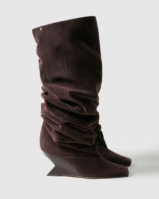 Naked Wolfe Brown Allie Suede
