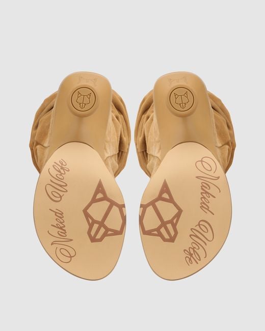 Naked Wolfe Brown Kind Cow Suede Camel