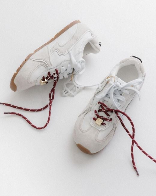 Naked Wolfe White Adored Suede/Leather
