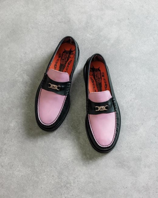 Naked Wolfe Black Snuffed Leather Loafers