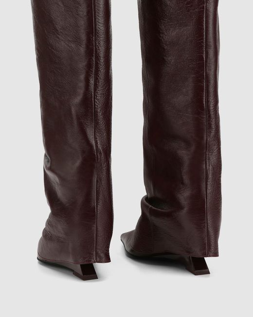 Naked Wolfe Brown Stated Burgundy Leather