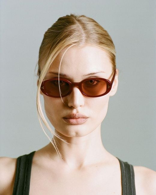 Naked Wolfe Pink Milan Burgundy Sunglasses