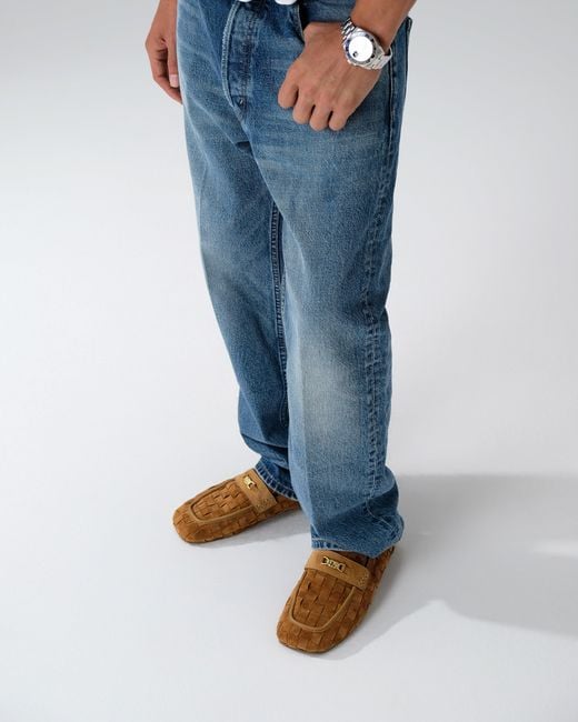 Naked Wolfe Brown Rover Loafer Woven Suede