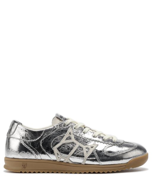 Naked Wolfe White Exposuree Crinkle Metallic Leather