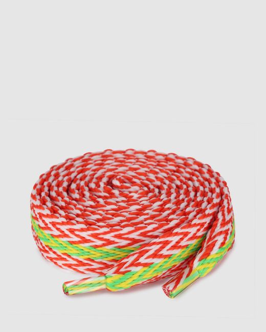 Naked Wolfe Red Slider Laces Zig Zag
