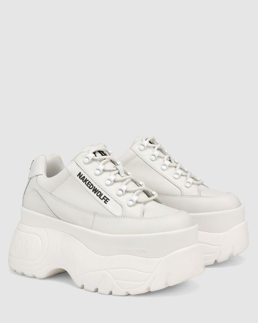 Naked Wolfe Sprinter White Leather