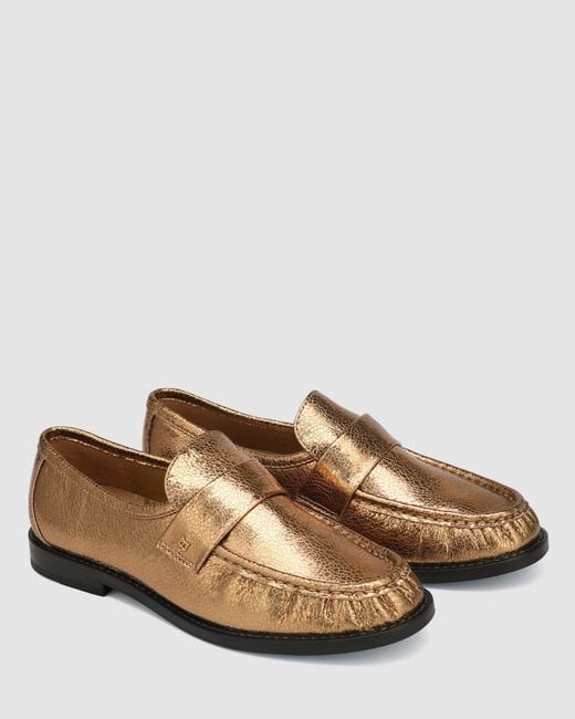 Naked Wolfe Brown Goldie Foil Sheep Leather Gold