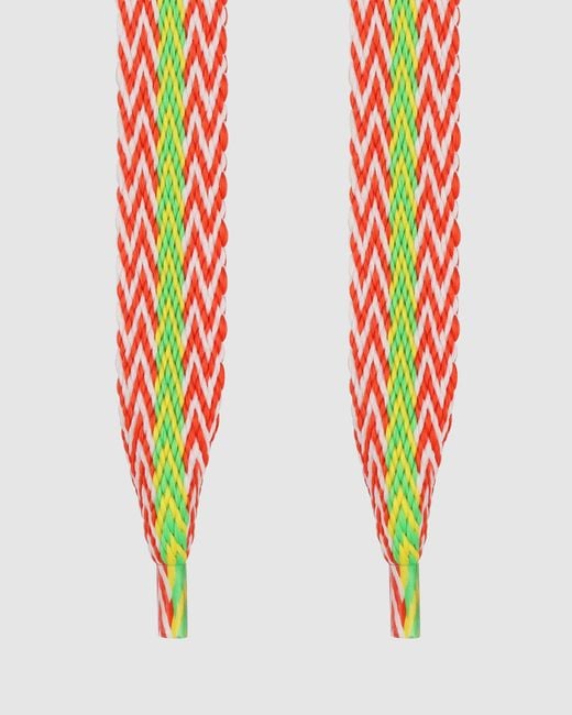 Naked Wolfe Red Slider Laces Zig Zag