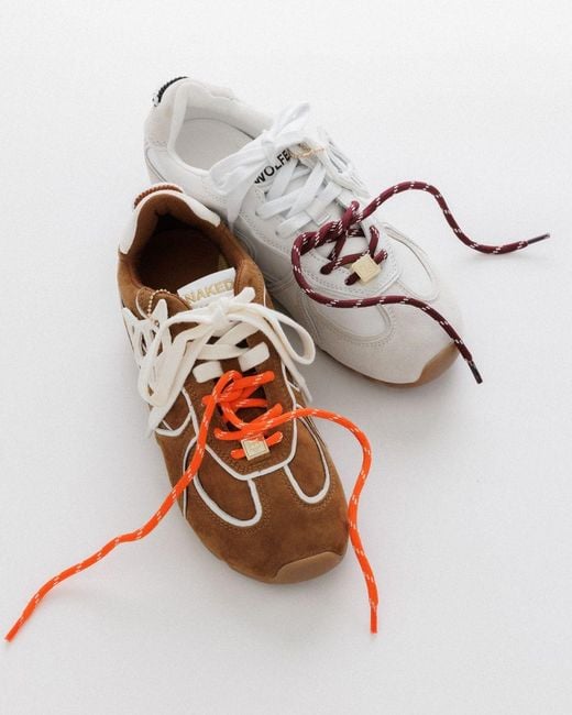 Naked Wolfe White Adored Suede/Leather