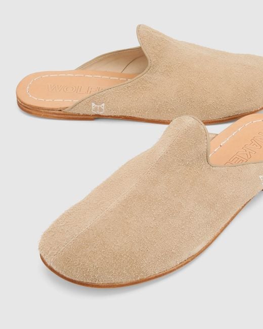 Naked Wolfe Natural The Jet Mule Suede