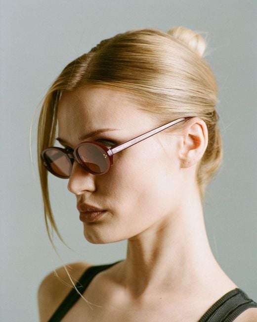 Naked Wolfe Pink Milan Burgundy Sunglasses