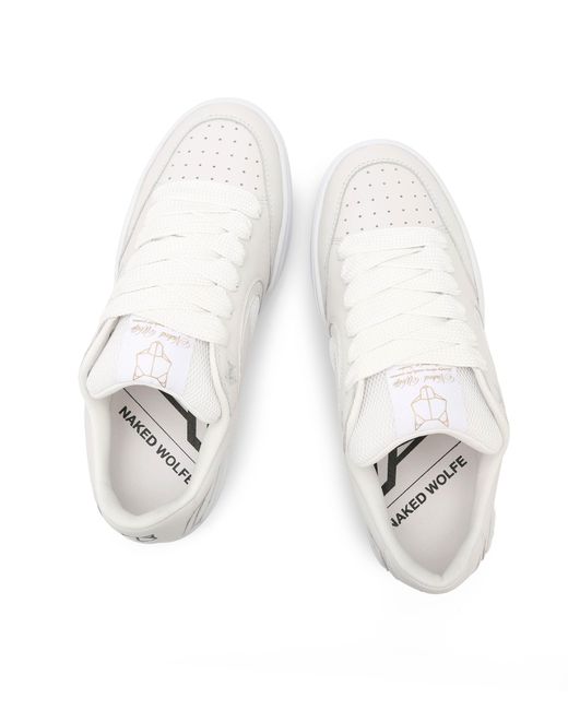Naked Wolfe Ambition Cow Leather & Mesh White